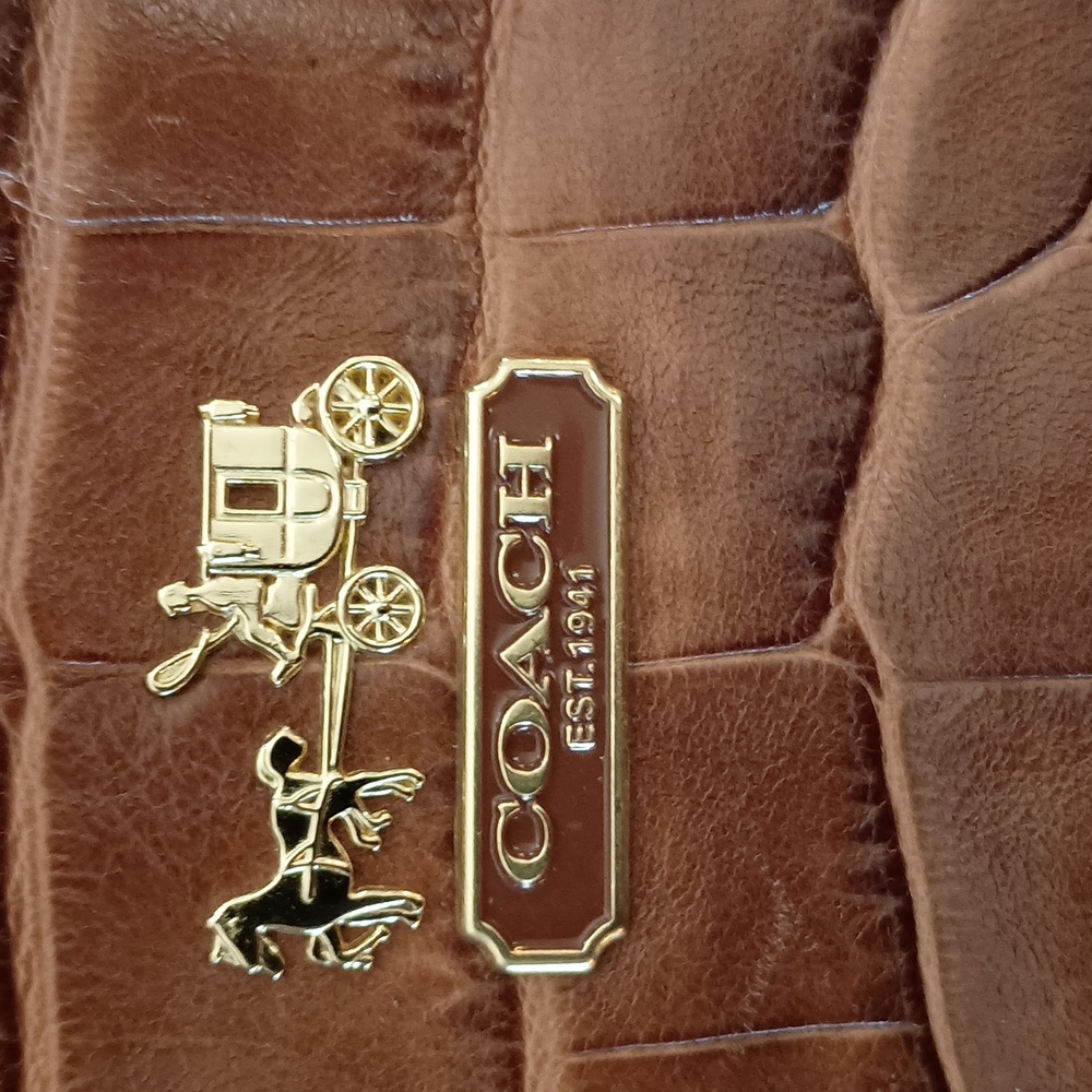 COACH Ashley Cognac Croc - Picture 3 of 9